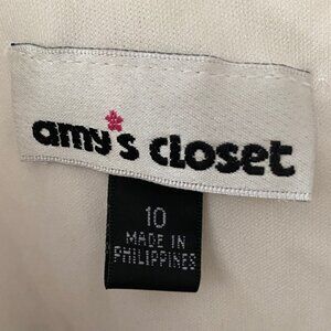 Amy's Closet Black and Cream Sleeveless Mini Dress